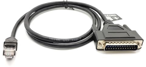 Elecbee DB25 Male To RJ45 Male Ethernet Modem Console Cable 1M