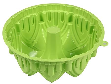 SSIMOO Schloss-Silikon-Kuchenform, Wiederverwendbar, Antihaftbeschichtet, Kronenförmige Silikonform, DIY-Backformen, Antihaft-Backwerkzeuge (Color : Green)