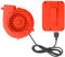 XIHIRCD Inflatable Costume Fan - Portable Mini Blower With USB Plug & Battery Case for Inflatable Suit (Orange)