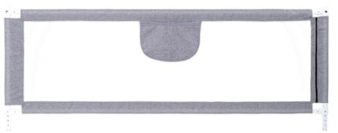 homewell Barrera de cama de 200 cm, barrera de protección de cama para niños a partir de 0 – 10 años, altura regulable, protección anticaídas, borde de acero al carbono, borde de cuna, cama con somier