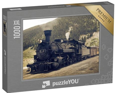 Puzzle 1000 Teile XXL „Vintage-Dampfzug“ – aus der Puzzle-Kollektion Lokomotive