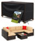 MUPAS Abdeckung Gartenmöbel Wasserdicht Winddicht Schwerlast 420D Oxford Gewebe Verbessertes Abdeckplane Gartenmöbel für Outdoor-Sofa Gartentische, Stühle und Möbelsets 125 x63 x74cm