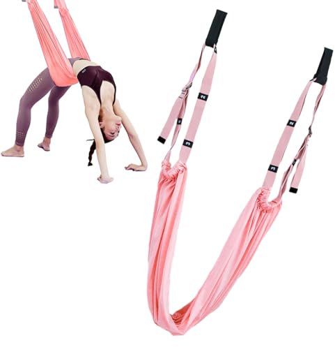 NEECS Aerial Yoga Swing,Yoga Swing Straps | Stretching-Ausrüstung mit Türanker | Starke Anti-Schwerkraft-Splits-Trainings-Stretching-Ausrüstung, Aerial Yoga-Hängemattenschaukel