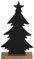 EGLO LIVING Deko Baum Baliguian, Weihnachtsdeko Wohnzimmer, Tischdeko Weihnachten aus Holz in Natur und Metall in Schwarz, Adventsdeko Fensterbank, 27 x 15 cm