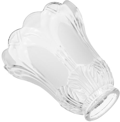 MOLUCKFU Abat-jour En Verre Dépoli 4,2 Cm Suspendre E27, Abat-jour De Rechange En Verre Trempé, Luminosité Douce Pour Salon Et Chambre, Compatible Lustre, Abat-jour Pour Luminaire Intérieur
