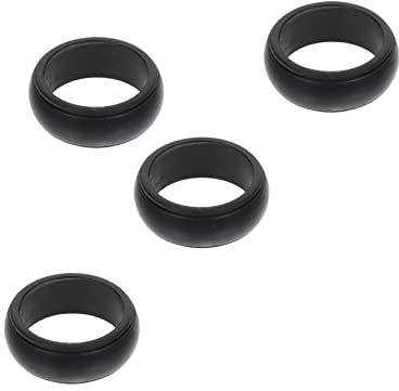 COLLBATH 4 Stück Sportring Silikonringe Body Build Ringe Ehering Schutz Fingerring Schutzring Schutzhüllen Trainingszubehör Fitnesszubehör Sport Fingerring