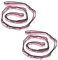 PATIKIL Daisy Chain Straps, 2er Pack Starke Klettergurt Verstellbare Nylon Kette Schlinge mit 8 Schlaufen für Aerial Yoga Hängematte Schaukel, Pink