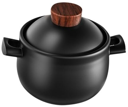 Cazuela De Sopa Utensilios De Cocina De Barro Cacerola Utensilios De Cocina Olla De Cazuela Estofado Japonés Cazuela De Guiso Cacerolas De Barro Cocinando Cerámica Black Ciieeo