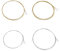 SG Store 2 Sets of Mandolin Strings (.010-.034) with Loop End M101 String Length 29.5 Inches Stainless Steel Plated Bronze Silver and Gloden