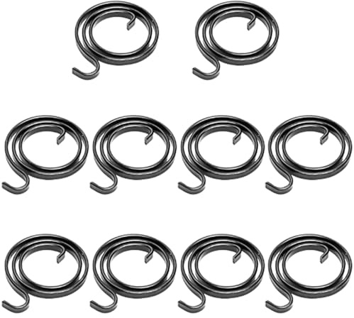 GVSS 10 Stück Ersatzfedern für Türgriff, 2 mm dick, Drehtürgrifffedern, zur Selbstmontage, Zubehör für Türgriffe mit Drehhebel