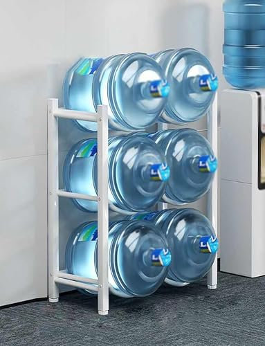 Water Jug Holder, 5 Gallon Water Cooler, Jug Holder for Water Dispenser, 3/4/5 Level Water Jug Storage Rack for 6/8/10 Bottles, Robust Water Bottle Display (34 x 60 x 135 cm/13x (Milk 34x60x75cm/