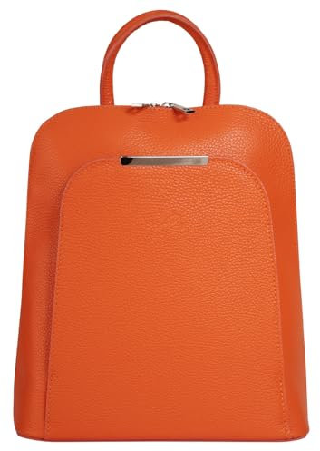Cluty Rucksack Echt Leder Damen | Made in Italy | Citybag für Shoppingtouren | minimalistischer Daypack | 020010