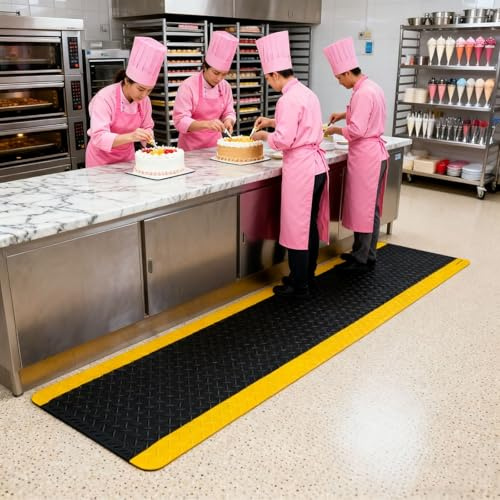Tappeto Antifatiga Tappetini Anti-affaticamento Da Cucina Per Stare In Piedi Per Lunghe Ore, Tappetini Anti-stress/imbottiti In Gomma Per L'area Di Lavoro In Ufficio(40x140x1.2in/100x355x3cm)