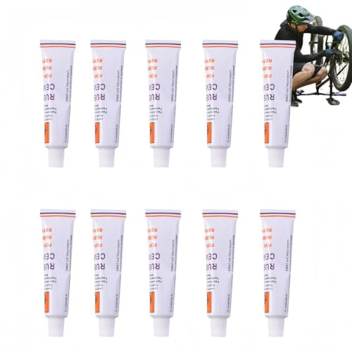 10PCS Tire Plug Glue Kit,Tyre Repair Glue,Liquid Rubber Black Sealant
