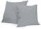 Rollmayer 2er Set Deko-Kissen Kissenhülle Kissenbezug Sofakissen Kollektion Vivid (Silbergrau 31, 50x50cm)