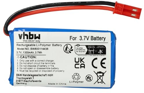vhbw Batterie Compatible avec Quadcopter 20C Drone (1000mAh, 3,7V, Li-ION)