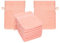 Betz 10 Stück Waschhandschuhe Frottee Waschhandschuh Palermo 100% Baumwolle Waschlappen Set Größe 16 x 21 cm (apricot)