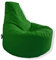 PATCH HOME Gamer Kissen & Lounge Sitzsack – befüllbar mit Reißverschluss, gefüllt mit Styropor, geeignet für In- & Outdoor. Perfekt als Gaming Sessel Sitzkissen (Grün - Ø 75cm x Höhe 80cm)