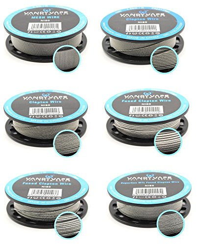 Ni80 VandyVape Wire Draht Nichrom Mesh Twisted Clapton Fused RBA RDA Vandy Vape, Verdampfer, Atomizer (Fused Clapton - 28ga*2(=)+35ga)