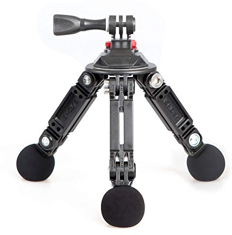 iSHOXS StreetPod Basic Modulares Ministativ - Dreibein Stativ für Sport - und Action-Kameras passend für GoPro Hero 13 12 11 10 9, Rollei, Action Camera Tripod Halterung