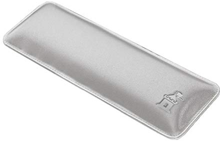 Bailey Compact by Castle - Wrist Rest for Keyboards with Around 61 Keys - Leather Ergonomic Computer Extra Firm Keyboard Wrist Support for Typists, Gaming, Heavy Office Use (Stone, Compact Size)