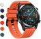 YHC Cinturino per Huawei Watch GT 2 / GT 3 46mm,Compatibile con Huawei Watch GT/GT Active 46 mm (02-Arancia)