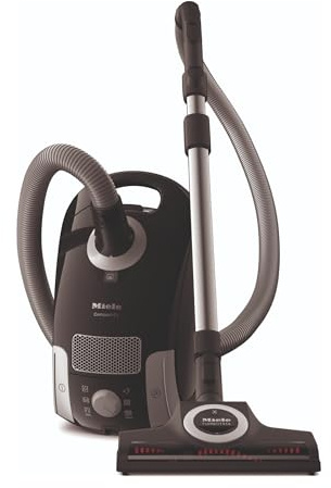 Miele Compact C1 Turbo Team 10850080, Bagged Canister Vacuum, Obsidian Black
