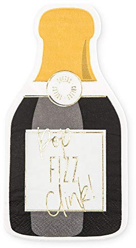 Weddingstar Cute Special Occasion Paper Party Napkin - Champagne Bottle - Set Of 20
