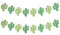 2 Stück Taco Kaktus Girlande Banner Grün Glitzer Cinco De Mayo Kaktus Banner Taco Party Banner für mexikanische Fiesta Taco Geburtstag Party Dekorationen