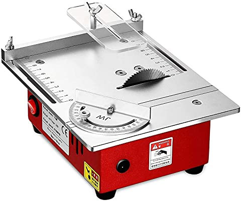 NAOKEY Mini Table Saw, Precision Table Saw, 7-Level Speed Household,DIY Handmade Woodworking Precision Cutter, 9200RPM Small Cutting Machine for Wood