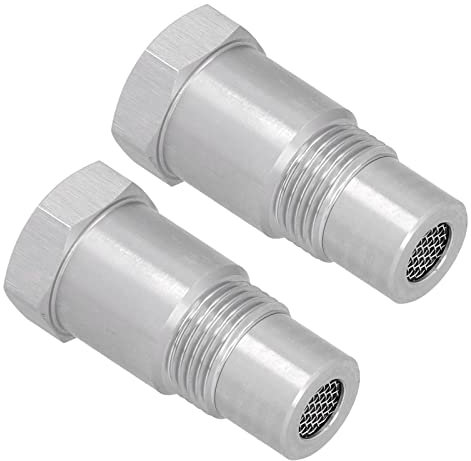 2Pcs Sauerstoffsensor Adapter, Schweißstecker Motorzusatz mit Filter Autoteile Zündkerze Non-Foulers M18x1.5 Zubehör für Druckluftwerkzeuge