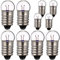 VILLCASE Mini Ampoule E10, 10pcs 2,5V 0,3A Vis Petite Ampoule Lampe de Poche Lampe pour Lécole en Physique Étudiant Expérimentation Électrique