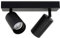 Lospitch 2-flammig Deckenleuchte Strahler, GU10 4W Deckenstrahler, Drehbare Deckenspot, Wandstrahler Schwarz, 3000K Warmweiß Spotleuchte