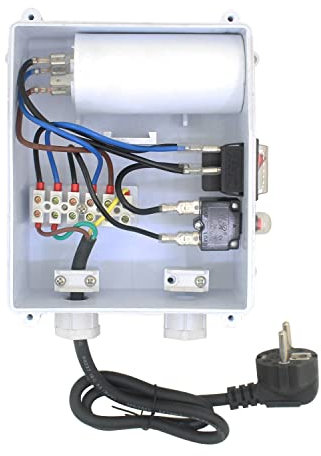 Caja de control para bomba sumergible 220v cuadro eléctrico bomba pozo profundo controlador condensador (2200w - 3HP)