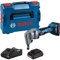 Bosch Professional 18V System Akku Nager GNA 18V-16 E (Leistung 700 W, bürstenlose Motortechnologie, inkl. 2x 4.0Ah ProCORE Akku, Schnellladegerät GAL 18V-40, L-BOXX)