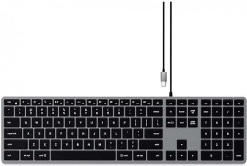 Satechi Tastatur Wired Slim W3 USB-C - Space Gray - ITA