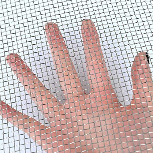 Acciaio Inox 304 Woven Wire Mesh 6Mesh Woven Wire Mesh Zanzariera Retinata,Rete di Recinzione Maglia del Roditore Rete Anti-roditori Sicurezza Anti Insetti for Prevenire Zanzare e Insetti ( Color : Wi