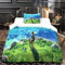 FIKUP Zelda Bettwäsche-Sets Mit Kissenbezug,Kinderbettwäsche Microfaser 3D Bettwäsche,Bettbezug+Kissenbezug 80x80cm,bettwäsche Jungen (C,155x220/80x80cm)