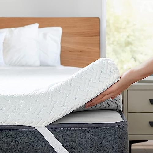 Topper 200x200 cm Höhe 7CM | Komfortschaumkern | Matratzen Topper mit abnehmbarem und atmungsaktivem Bezug | Verbessere Deine Erholung | Matratzetopper mit Sommer/Winterseite