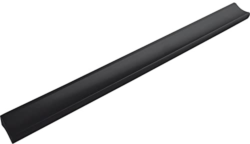 ALLES IM GRIFF Möbelgriff Alto LA 192mm - flacher Schubladengriff Breite 230mm - ideal Schubladen, Aluminium schwarz matt