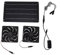 Solar Panel Fan Kit, 20W Dual Solar Powered Fan with Integrated On-Off Design for Greenhouse Pet Room