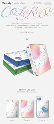 Weeekly - 5th Mini Album ColoRise CD+Pre-Order Benefit+Folded Poster (Iris ver. (+1 Folded Poster))