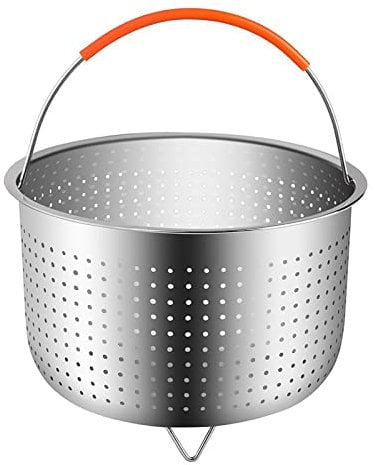 Steamer Basket For I-nstant Pot Stainless Steel Steamer Basket Stainless Steel Fruit Strainer Pressure Cooker Accessories Kitchen Tool With Silicone Handle