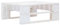 Gecheer Outdoor Ottomane Hocker Fußhocker Gartenhocker Sitzhocker Paletten Holz Weiß