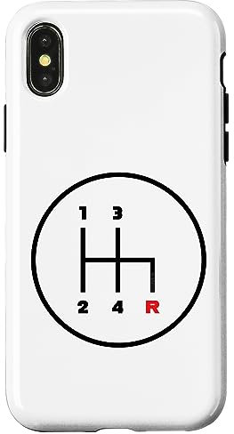 iPhone X/XS Car Manual Gear Shifter Knob Pattern (4 Speed) Case