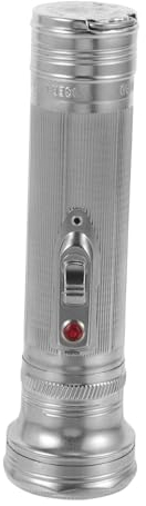 PRETYZOOM Metall Taschenlampe Vintage Tragbar Für Outdoor Camping Reisen Altmodische Kleine Handlampe Aus Metall Mit Einfacher Batteriewechsel