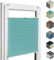 Home-Vision® Premium Plissee Faltrollo ohne Bohren mit Klemmfix (Türkis, B25cm x H80cm) Modern Klemmträger, Verdunklung, Blickdicht Sonnenschutz Jalousie für Fenster & Tür