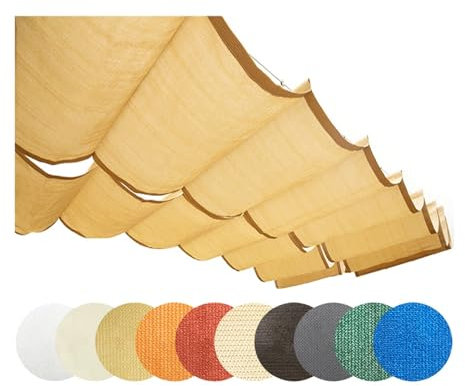 Copertura oscurante retrattile personalizzata per pergola Kit per baldacchino esterno con filo scorrevole Onda Tenda Vela Copertura di ricambio per terrazza, portico, cortile e giardino
