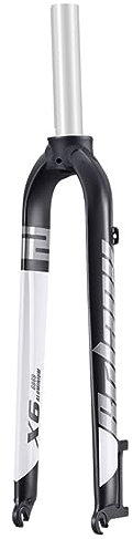 HSIRYAOHD Fourche rigide pour VTT DH Federgabel - Fourche rigide 26/27,5/29 - Fourche avant ultra légère - Tube droit sans filetage - Fourche VTT QR 9 x 100 mm - Frein à disque en alliage d'aluminium