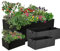 Rechteckige Pflanztasche für den Garten, 4 Stück, Filz-Pflanzbeutel, quadratischer Pflanzbehälter, Stofftöpfe, für Gemüse, Kartoffeln, Tomaten (60 x 30 x 20 cm)